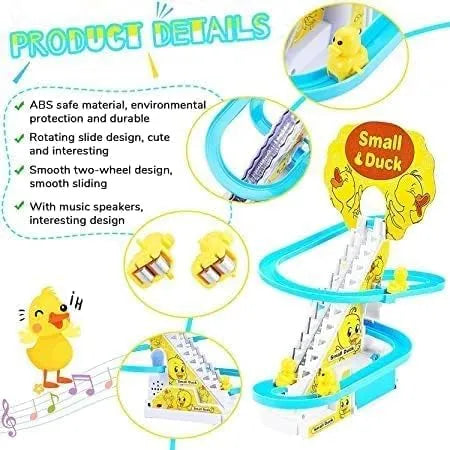 duck slide track racing toy for kids