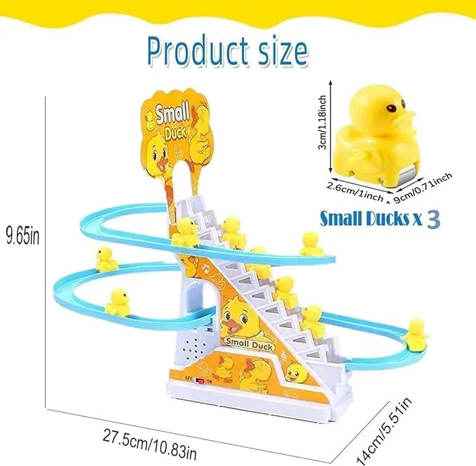 duck slide track racing toy for kids