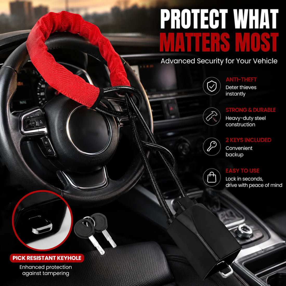 Car steering wheel lock